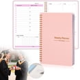 thumbnail image 2 of Kjfeif Undated A5 Weekly Planner, 5.7x8 Inch Spiral Notebook with Goal Setting, Habit Tracking, and To-Do Lists, Organization for Work and Personal Life, 2 of 9