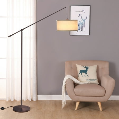 Contemporary Hanging Arc Floor Lamp, Hudson Tripod Floor Lamp