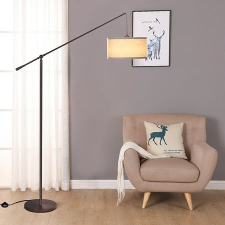 Brightech Hudson 2 Contemporary Hanging Arc Floor Lamp With Led Bulb Bronze Canada Contemporary Hanging Arc Floor Lamp, Giant Retro Floor Lamp The Range