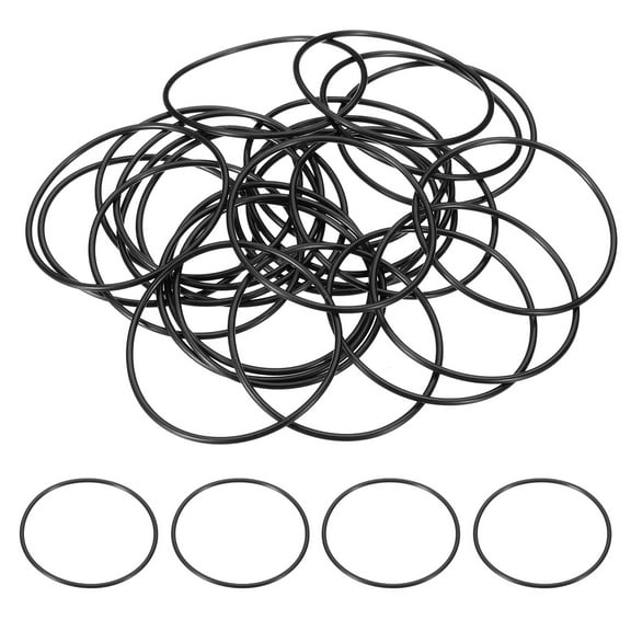25 Pack 032 Nitrile O-rings, 90 Durometer 1-7/8" ID, 2" OD, 1/16" Width , Black