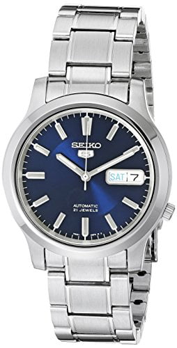 Men's 5 SNK793 Automatic Stainless Watch with Blue Dial - Walmart.com