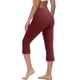 thumbnail image 2 of Gibobby Leggings deportivos mujer para yoga Pantalones de yoga para mujer Bolsillos Pantalones de entrenamiento de cintura alta Pantalones casuales(Vino,XL), 2 of 5