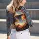 thumbnail image 5 of Easygdp Red And Gray Flame Fox Mochila de Lona Resistente para Laptop, Compatible con Laptops de 15 a 17 pulgadas, Ideal para Escuela, Trabajo y Viajes-Medium, 5 of 5