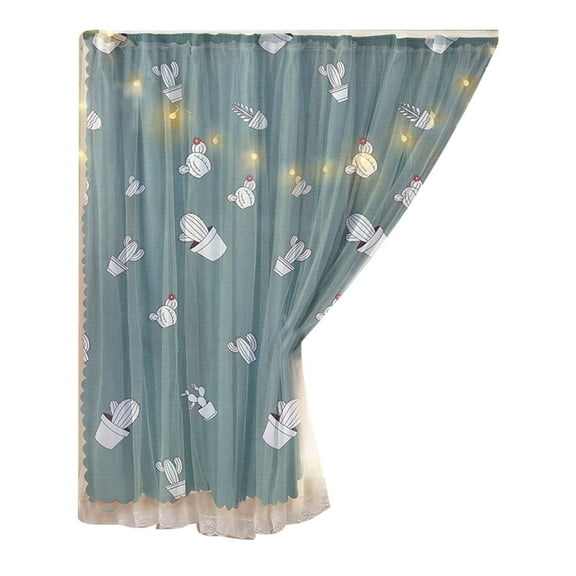 Tainini 59" x 39" Blackout Curtains for Bedroom with Tiebacks,Self Adhesive Rodless Curtains, Portable Curtains Room Darkening Curtains for Living Room