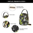 thumbnail image 4 of FORMRS Crossbody Bag for Women Quilted Travel Shoulder Cell Phone Purse with Chain Strap Handbag, White Flower Pattern, 4 of 7