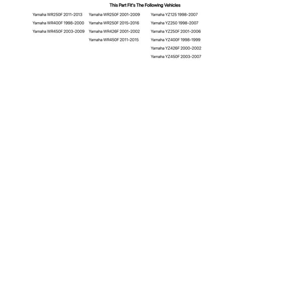 Tusk Oversized Floating Typhoon Brake Rotor Kit, Front 270mm For Yamaha WR450F 2003-2009,2011-2015