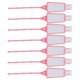 thumbnail image 4 of Botella de jabón líquido portátil con funda de silicona, juego de botellas de viaje vacías con bolsillo, 30ml x 7 Uds. (soporte rectangular para botella rosa), 7 Uds., 4 of 8