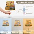thumbnail image 4 of YAZAOO Table Lamp Creative Golden Floral Harmony Pattern Simple Pattern Night Light, 4 of 8