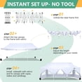 thumbnail image 5 of SANOPY 10' x 30' EZ Pop up Canopy Party Tent, Outdoor Event Instant Gazebo with 8 Removable Sidewalls for Camping Wedding Picnic, White, 5 of 7
