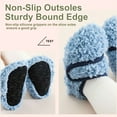 thumbnail image 4 of Gustave Toddler Slippers for Boys Girls Non-Slip Fleece Lined House Shoes Unisex Kids Winter Warm Fuzzy Slip on Socks Slippers Walking Shoes for Indoor Outdoor - Pink, XS, 4 of 7
