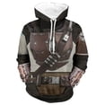 thumbnail image 2 of Sudadera con capucha mandaloriana de Star Wars, disfraz de Cosplay, suéter, abrigo, chaqueta, Pedro Pascal, soldado mandaloriano, Guerrero, accesorio de Star Wars, 2 of 4