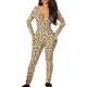 thumbnail image 1 of VISgogo Mono con Estampado de Leopardo Animal para Mujer, Manga Larga con Escote en V Profundo Bodycon Pantalones Largos Body Ropa de Dormir VISgogo moda, 1 of 8