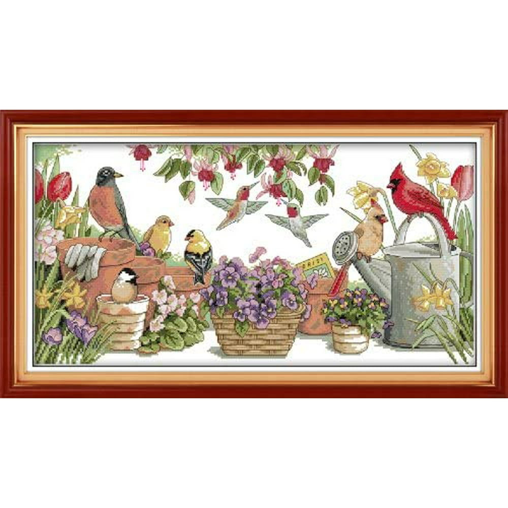 Maydear Cross Stitch Stamped Kits Full Range of Embroidery Starter Kits
