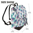 thumbnail image 2 of Easygdp Palm Leaves Mochila de Cuero para Mujeres, Bolso de Hombro, Bolsos de Mano de Moda para Trabajo y Viajes, 2 of 4