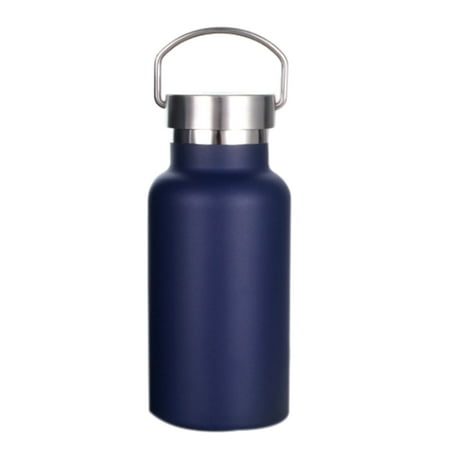 

350Ml Stainless Steel Vacuum Insulated Water Heat Preservation for 12 Hours Sports Navy Blue