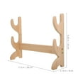 thumbnail image 2 of VERDANVERSE 1Pack Display Stand Light Brown Rectangular for Homeowners Horizontal Display 24.0x8.0x1.0in, 2 of 8