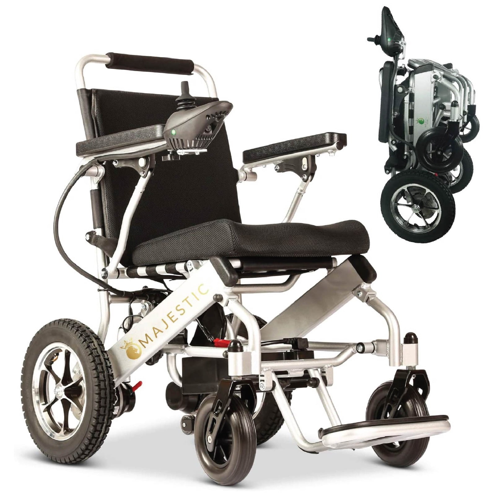2020 Electric Wheelchair with Bluetooth Remote Control, Motorized Fold