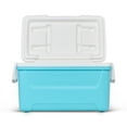 thumbnail image 5 of Igloo 48 QT Laguna Hard Sided Ice Chest Cooler, Aqua Blue and White, 5 of 13