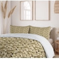 thumbnail image 6 of Ambesonne Savannah Duvet Cover Sets, Jaguars on Exotic Jungle, 2-King, Pale Khaki Rose Beige, 6 of 7