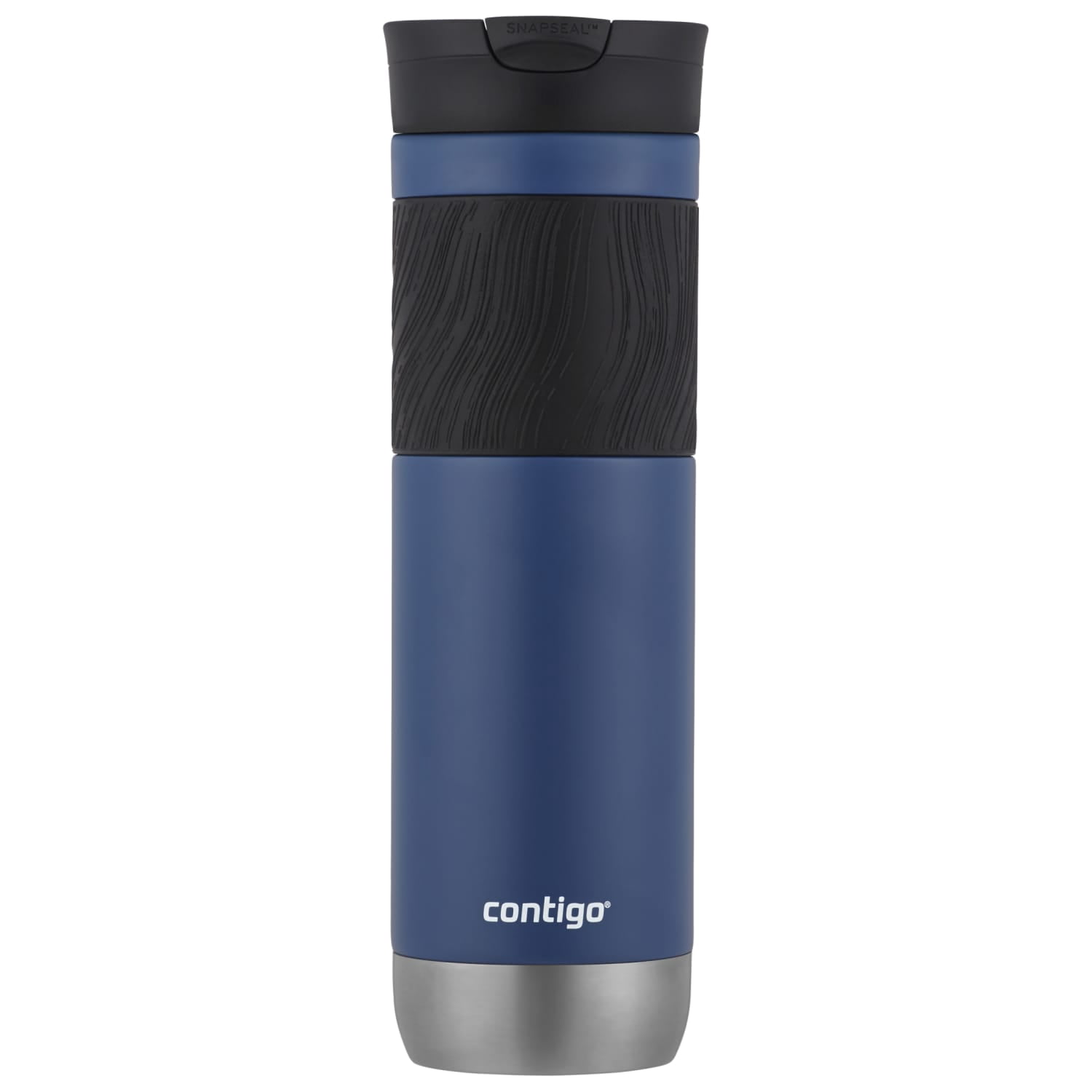 (4 pack) Contigo Byron 2.0 Stainless Steel Travel Mug with SNAPSEAL Lid and grip Blue, 24 fl oz.