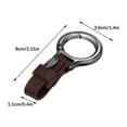 thumbnail image 3 of EGNMCR Tools&Home Improvement Handcuff Keychain Leather Strap Metal Car Key Ring FashionableKey For Men Women Gift For Birthday Key lanyard, 3 of 8