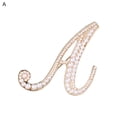 thumbnail image 3 of Opolski Brooch Pin Letter Faux Pearls Ladies Electroplating Sweater Suit Brooch A, 3 of 8