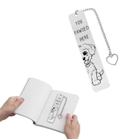 Clearance Office&Craft&Stationery under $5,Cute Dog Bookmark – Metal Bookmarks For Dog Moms – For Dog Lovers Pet Owners And Book Readers – Adorable Bookmarks For Women And Girls