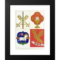 thumbnail image 2 of Augustus Pugin 19x24 Black Modern Framed Museum Art Print Titled - Emblems of St. Peter and St. Paul; the Blessed Sacrament, and the Lamb of God. (1846), 2 of 5