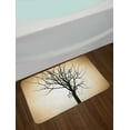 thumbnail image 2 of Lonely Tree Bath Mat, Woodland Element Barren Tree Design on Bokeh Style Background Ombre Effect, Plush Bathroom Decor Mat with Non Slip Backing, 29.5" X 17.5", Beige and Black, by Ambesonne, 2 of 2