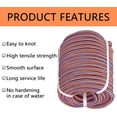 thumbnail image 4 of Labwork 12 Strands Braided Rope High Strength Polyester Rope Multifunctional Rigging Rope Applicable to Tree Work Camping Swing 1/2 Inch 150 Feet Blue Orange, 4 of 6