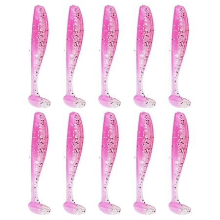 10Pcs Soft Lures Worm Baits Soft Lures Wobbler Small Fishes Tail Swimbaits Fishing Tackle Lures Fishing Baits