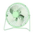 thumbnail image 3 of 4 Inch USB Desk Fan, Small Quiet Powerful Metal Fan,Bexikou USB Powered Portable Fan, Strong Airflow& 360°Rotation Personal Table Cooling Fan for Home Office, 3 of 8