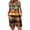 X-361 Khaki, variant on Burnt Orange Print Loose Fit Coveralls for Women Fall Summer Sleeveless V Neck Spandex Brunch Coveralls Romper Women 2026 Clothes Y2K XL