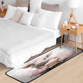 thumbnail image 5 of CURLYOOT Flower Pig Runner Rug 2'x6' Washable Kitchen Runner Rug Indoor Non Slip Laundry Rugs Floor Carpet for Hallway Kitchen Entryway Bedroom Living Room, 5 of 9