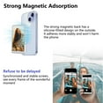 thumbnail image 3 of GTSolonia Phone Vlog Selfie Monitor Screen, Portable Back Monitor with Magnetic Connection and Remote Control, Low Latency for Selfie Vlog Live Stream, Compatible with iPhone & Android, White C80, 3 of 3