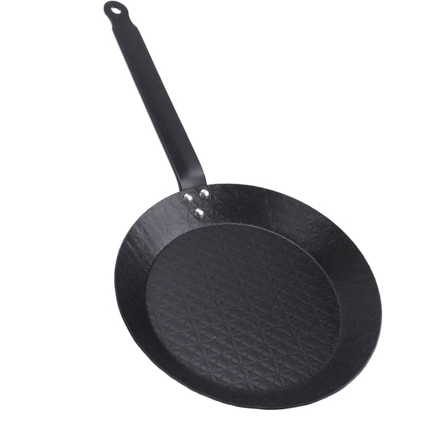 Sartén Antiadherente, Sartén Para Huevos De Acero Al Carbono Juego De Sartén Antiadherente Con Agarre Cómodo, Sartén De Diseño Sin Humo Para Filete, Huevo, Pescado, Verduras,