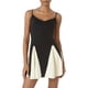 thumbnail image 1 of Vestido sin mangas con contraste para mujer - Tirantes con empalmes - Sexy - Primavera/Verano, 1 of 8