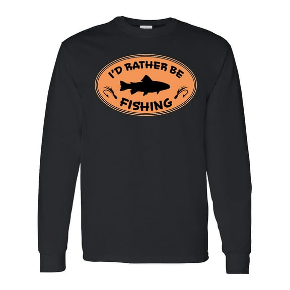 Inktastic I'd Rather Be Fishing Long Sleeve T-Shirt