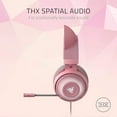 thumbnail image 5 of Razer Kraken Kitty RGB USB Gaming Headset: THX 7.1 Spatial Surround Sound - Chroma RGB Lighting - Retractable Active Noise Cancelling Mic - Lightweight Aluminum Frame - For PC - Quartz Pink, 5 of 6