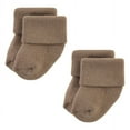 thumbnail image 4 of Hudson Baby Cotton Rich Newborn and Terry Socks, Solid Beige Brown, 6-12 Months, 4 of 6