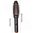 thumbnail image 3 of 1.5 Inch Curling Iron Instant Heated Styling Brush - 3-in-1 Ionic Hair Curler/Straightener with Anti-Scald Nylon Bristles, Electric Curl Wand Thermal Brush Create Loose & Volume Curls, 3 of 9