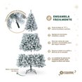 thumbnail image 3 of Arbol de Navidad Pino Navideño Frondoso Esquimal Nevado, 1.50m 600 Ramas, 3 of 6