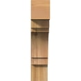 thumbnail image 3 of Ekena Millwork 4"W x 18"D x 18"H Merced Block Rough Sawn Bracket, Western Red Cedar, 3 of 25