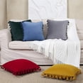 thumbnail image 7 of 2 Pcs Velvet Throw Pillow Case with Tassels, Boho Throw Pillow Cover Decor Cushion Covers, 7 of 7