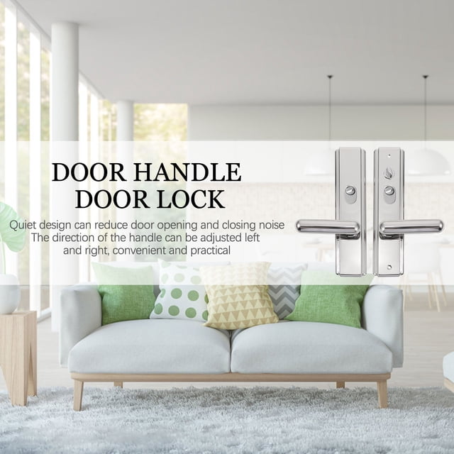 LOLIPPYY 1 Ensemble Poignée de Tirage en Métal Durable Argent Acier Inoxydable Bouton de Porte Intérieur pour Entrée