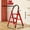 3 step red, variant on Heavy-Duty 4/3-Step Folding Ladder 500Lbs Capacity, Anti-Slip Pedals & Sturdy Handrails for Home, Garage, Workshop & Construction
