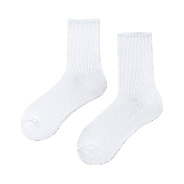 Harpily Women's Solid Color Medium Tube Socks Light and Thin Spring and Summer Candy Colored Multi Colored Four Season Soft Socks