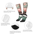 thumbnail image 3 of Susaid Black Cat Pink Bathroom Print Thermal Winter Socks for Men and Women, Warm Crew Hiking Socks, for Boots and Outdoor Activities, 3 of 6