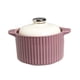 thumbnail image 4 of Tarro de cerámica para grasa de tocino, recipiente para despensa de 600 ml, bote de cocina, tarros de especias, contenedor de cereales multiusos para Púrpura, 4 of 8