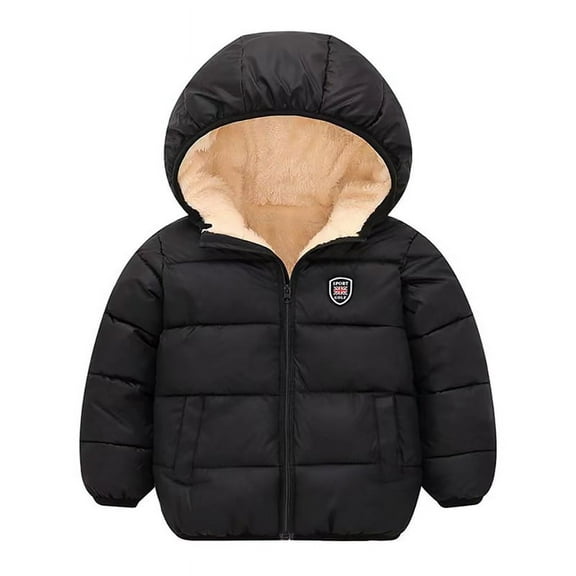 Esho 2-7T Kids Girls Boys Winter Warm Hooded Jacket Children Hoodie Down Coat Outwear